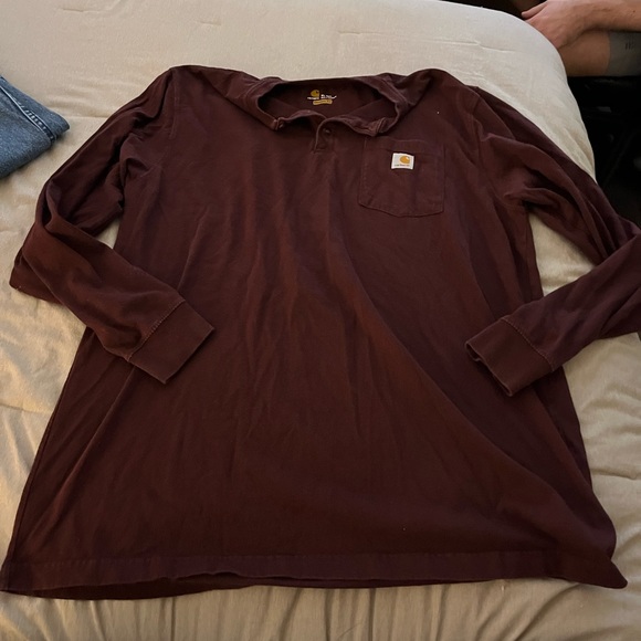 Men’s XL Carhartt Henley Shirt - Picture 2 of 5